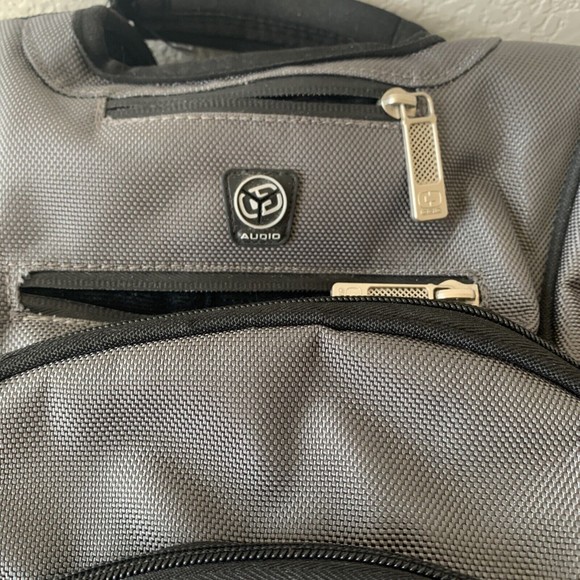 O'GIO Bounty Hunter Backpack Bag Black Nylon Laptop Hiking Biking audio pocket - Picture 2 of 11